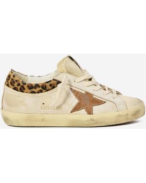 Golden Goose Super Star Trainers - Natural