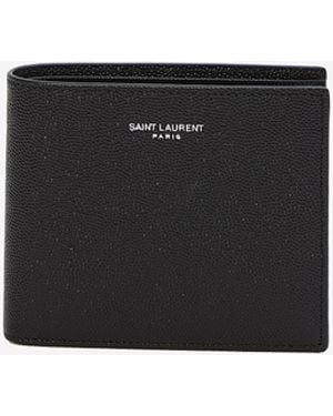 Saint Laurent East West Wallet - White