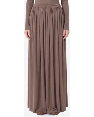 Max Mara Gonna Livrea Lunga - Marrone