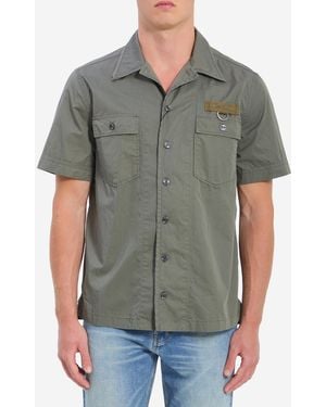 Dolce & Gabbana Military Cotton Shirt - Grey