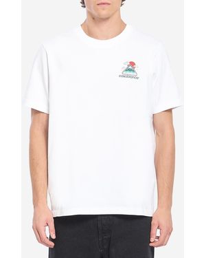CASABLANCA Tshirt Montagne Ondule - Bianco