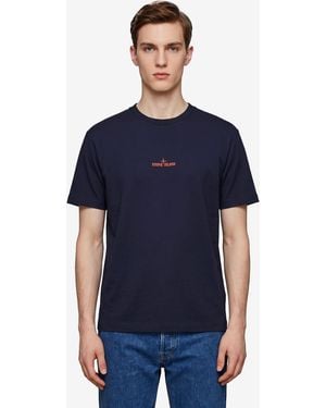 Stone Island Desert Print Tshirt - Blue