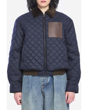 Loewe Quilted Short Jacket - Blue