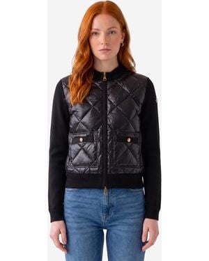 Moncler Tricot Zip Cardigan - Black