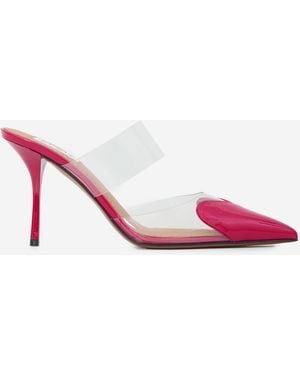 Alaïa Raspberry Le Coeur Mules - Pink