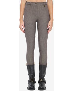 Burberry Pantaloni Jodhpur - Grigio