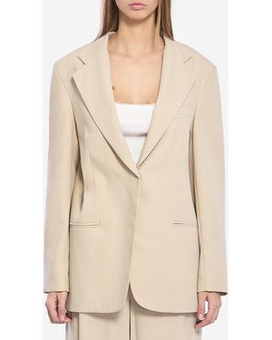 FEDERICA TOSI Oversized Blazer - Natural