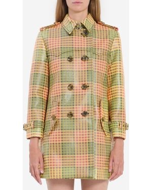 Burberry Short Check Summerside Trench - Natural