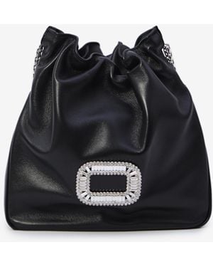 Roger Vivier Pilgrim Mini Bag - Black