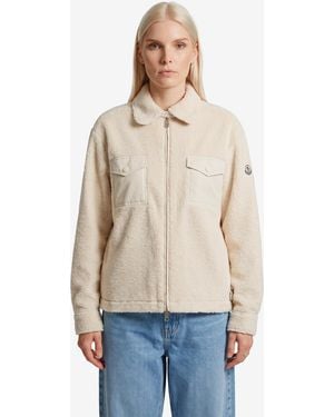 Moncler Camicia Effetto Teddy - Neutro