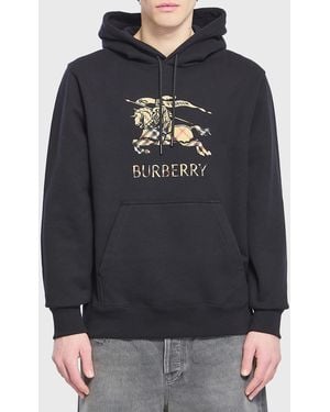 Burberry Cotton Jersey Hoodie - Grey