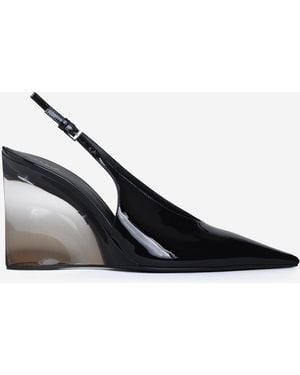 Alaïa Dcollet Slingback Invisible Wedge - Nero