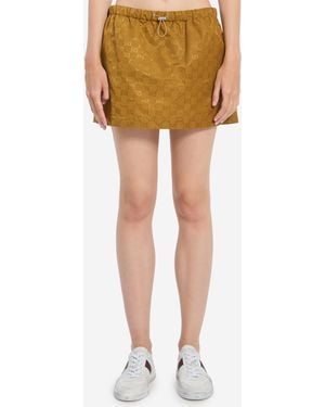 Gucci Gg Nylon Skirt - Yellow