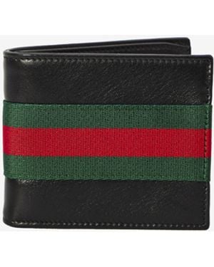 Gucci Web Trademark Bifold Wallet - White