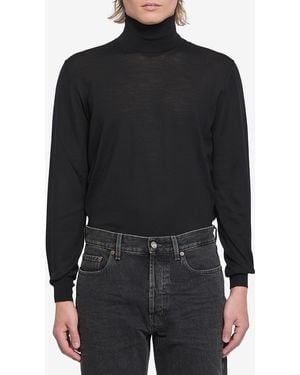 Saint Laurent Wool Turtleneck Jumper - Black