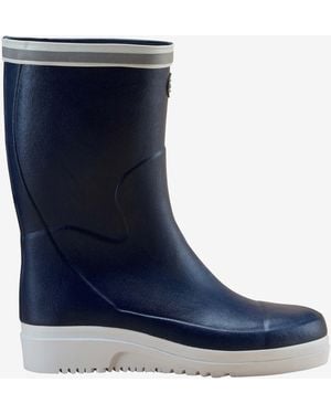 Le Chameau Marine Evo Ponti Lined Short Wellington Boot - Blue