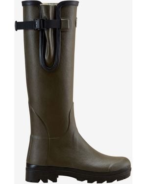 Le Chameau Vierzon Jersey Lined Wellington Boot - Black