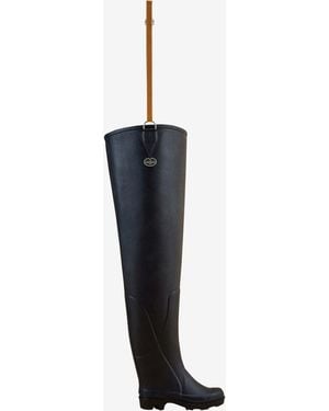 Le Chameau Océane Ponti Lined Thigh Boot - White