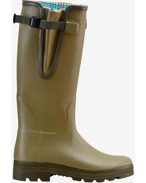 Le Chameau Vierzon Jersey Lined Wellington Boot - Green