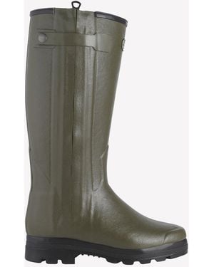 Le Chameau Chasseur Wool Lined Wellington Boot - Green