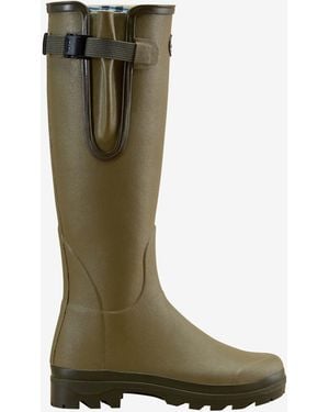 Le Chameau Vierzon Jersey Lined Wellington Boot - Green