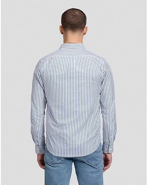 Lee Jeans Regular Lightweight Button Down Shirt Größe - Blau