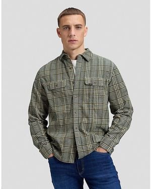 Lee Jeans Relaxed Rider-Inspired Shirt - Grey