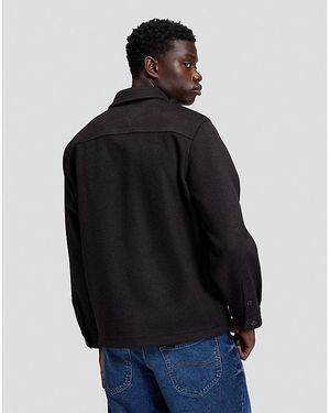 Lee Jeans Relaxed Utility Wool Shirt - Black