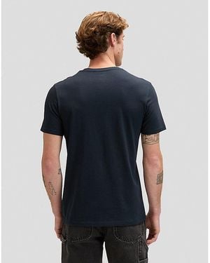 Lee Jeans Regular Wobbly Logo Tee - Blue