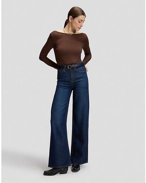 Lee Jeans Stella Wide Leg Jean Size 24X31 - Blue