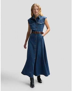 Lee Jeans Regular Western Maxi Dress - Blue