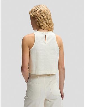 Lee Jeans Regular Boxy Sveless Top - Natural
