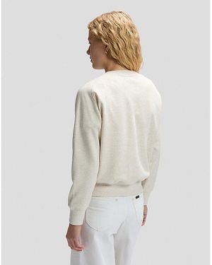 Lee Jeans Relaxed Raglan Crew Sweatshirt - Natural