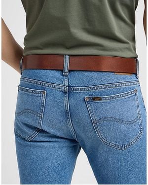 Lee Jeans Leather Belt - Blue