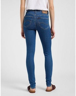 Lee Jeans Scarlett High Skinny Jean Size 25X29 - Blue