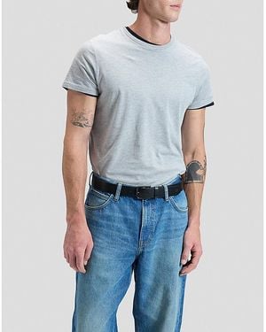 Lee Jeans Core Leather Belt - Blue