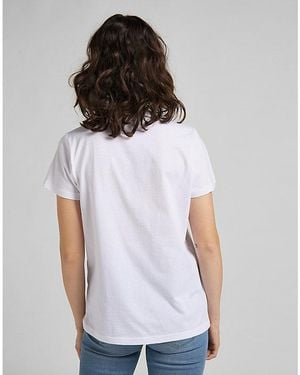 Lee Jeans Regular Logo Tee - White