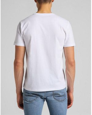Lee Jeans Regular Patch Logo Short Sve Tee - White