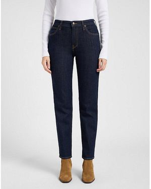 Lee Jeans Carol High Rise Straight Jean Size 24X31 - Blue