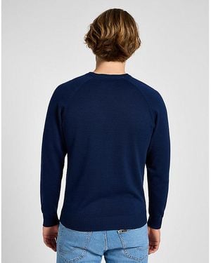 Lee Jeans Regular Clean Raglan Jumper - Blue
