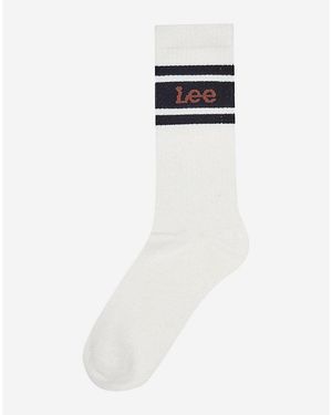 Lee Jeans 3-Pack Sports Socks Ecru, Marl & Rivet - White