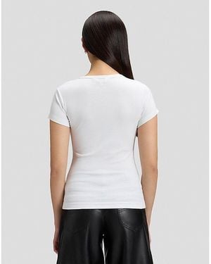 Lee Jeans Slim Baby Tee - White