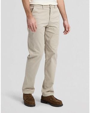 Lee Jeans Regular Lightweight Chino Trousers Size 28X32 - Natural