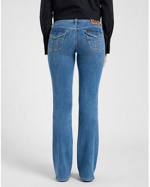 Lee Jeans Jessica Bootcut Flap Pocket Jean Size 24X31 - Blue