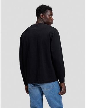Lee Jeans Workwear Relaxed Long Sve Boxy Heavy Tee - Black