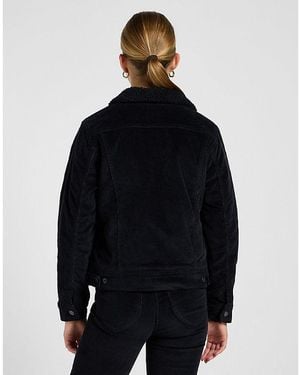 Lee Jeans Regular Sherpa Rider Jacket - Black