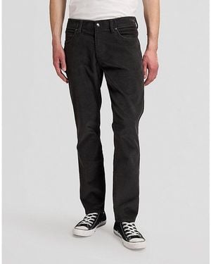 Lee Jeans Mvp Straight Corduroy Trousers Size 30X32 - Black