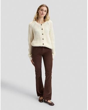 Lee Jeans Loose Chunky Cardigan - White
