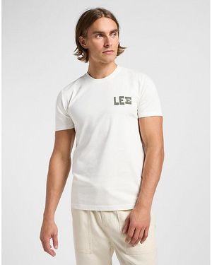 Lee Jeans Regular Graphic Tee - White
