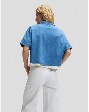 Lee Jeans Relaxed Lightweight Resort Shirt - Blue